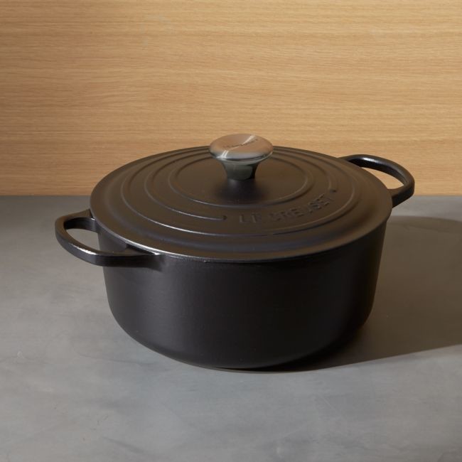 Le Creuset Signature 5.5-Qt. Round Licorice Dutch Oven with Lid - The  Reverie Home